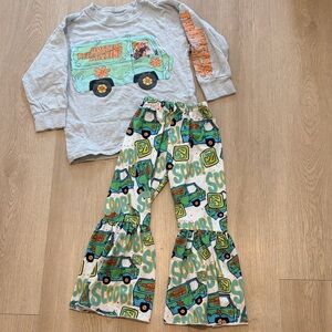 3T Scooby-Doo Long-Sleeve and Flared Pants Set